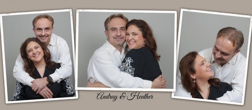 Andrey and Heather family banner