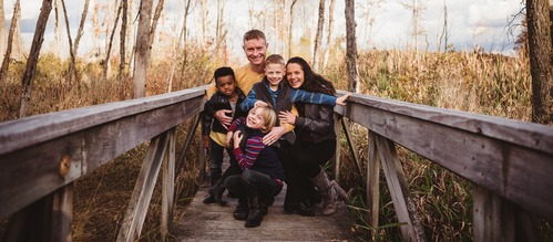 Andy and Sam family banner