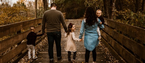 Christopher and Megan family banner