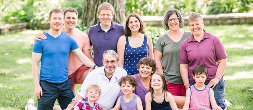 Lucas and Cormac family banner