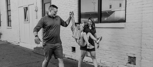 Nick and Amy family banner