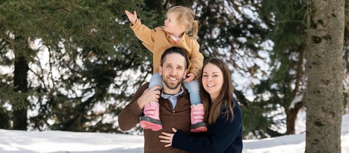 Amelia and Mike family banner