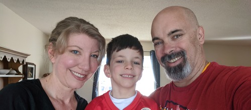 Trina and Michael family banner