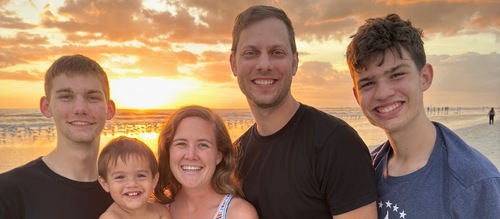 Titus and Marissa family banner