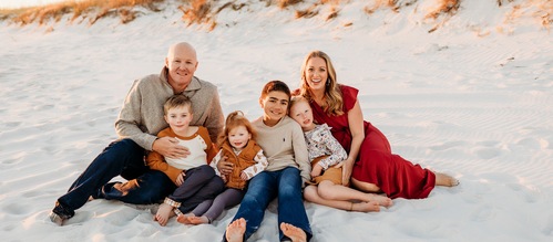 Adam and Tracy family banner