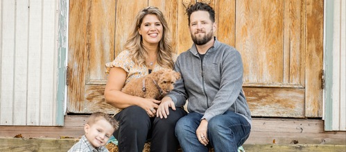 Brian and Angela family banner