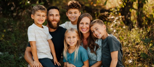 Jon and Elisa family banner