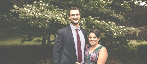 Erica and Dan family banner