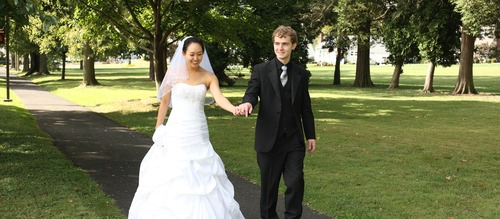 Jeremy and Esther family banner