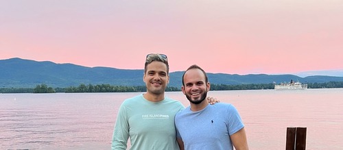 Raymond and Michael family banner