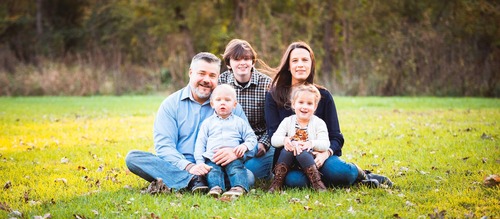 Shawn and Leslie family banner