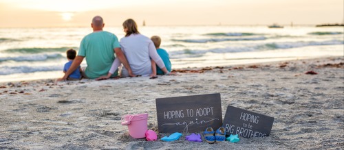 Andrew and Claire family banner