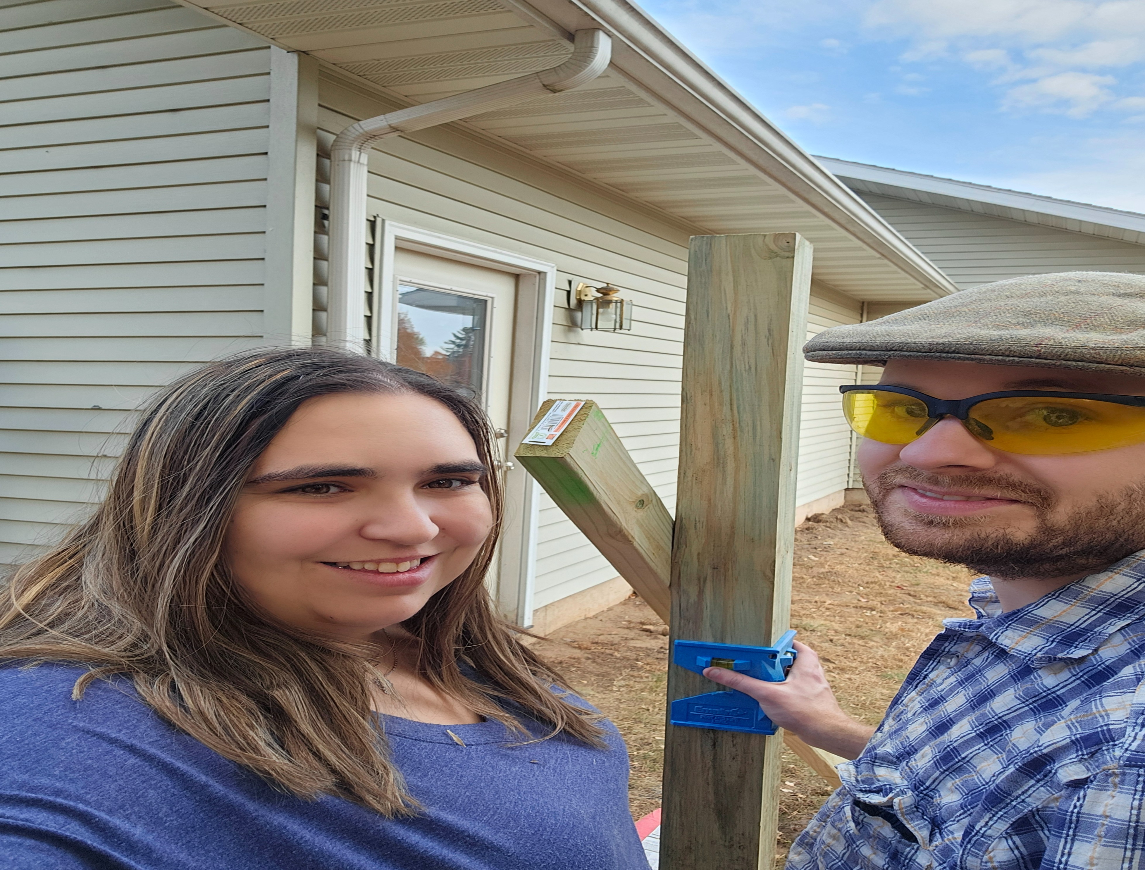 We finally have a fence going up!