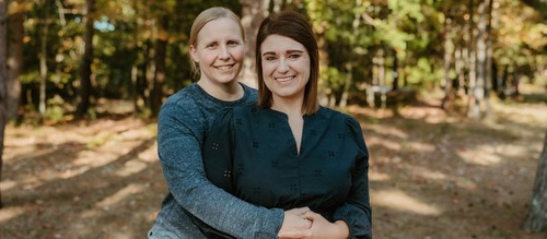 Kathrin and Tiffany family banner