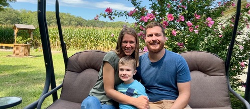 Zac and Karen family banner