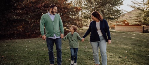 Patrick and Julie family banner