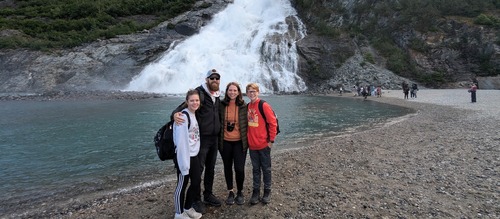Macon and Hannah family banner