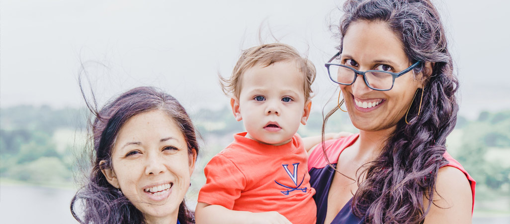Lu and Shalini family banner